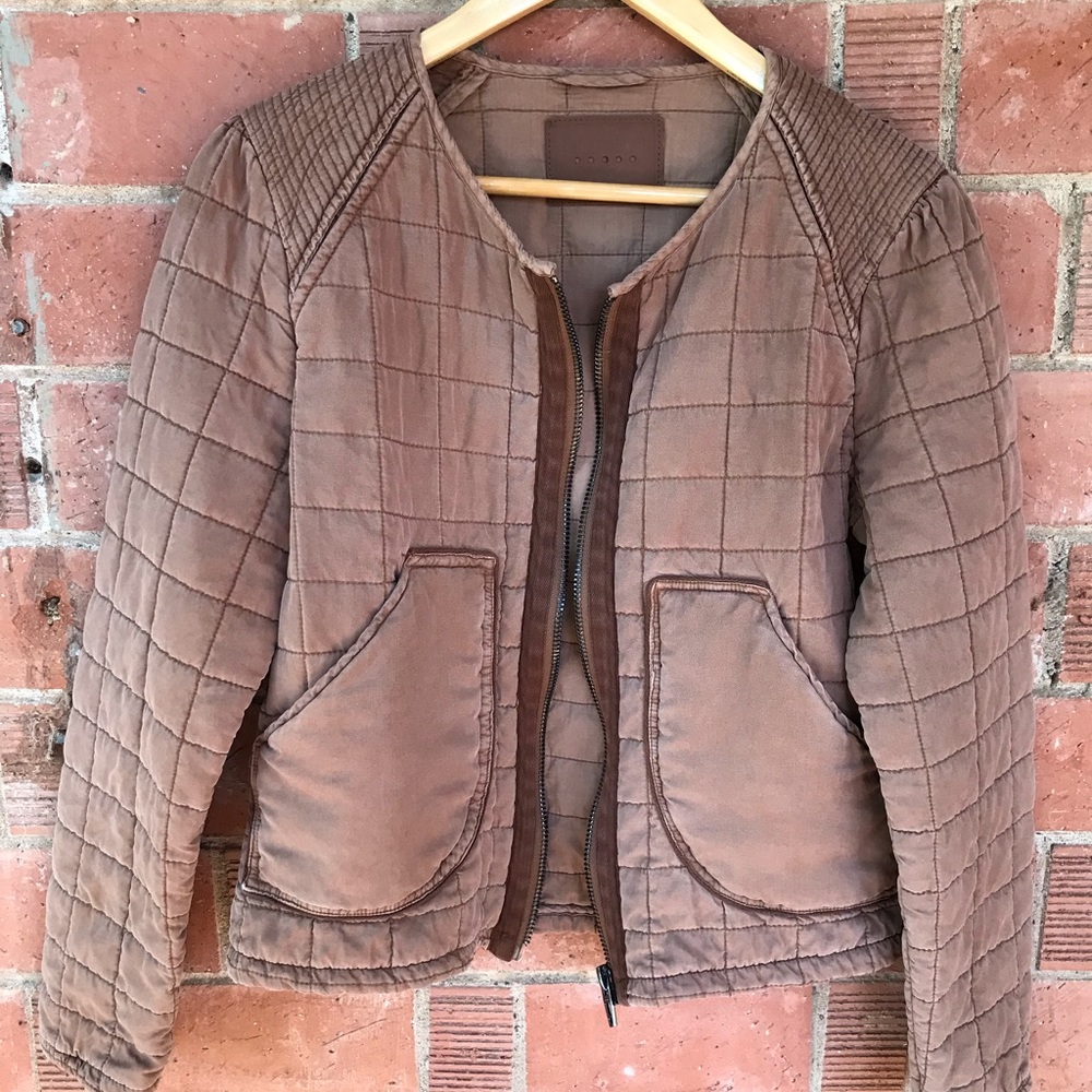 Blank NYC quilted ‘happy camper’ jacket size medium